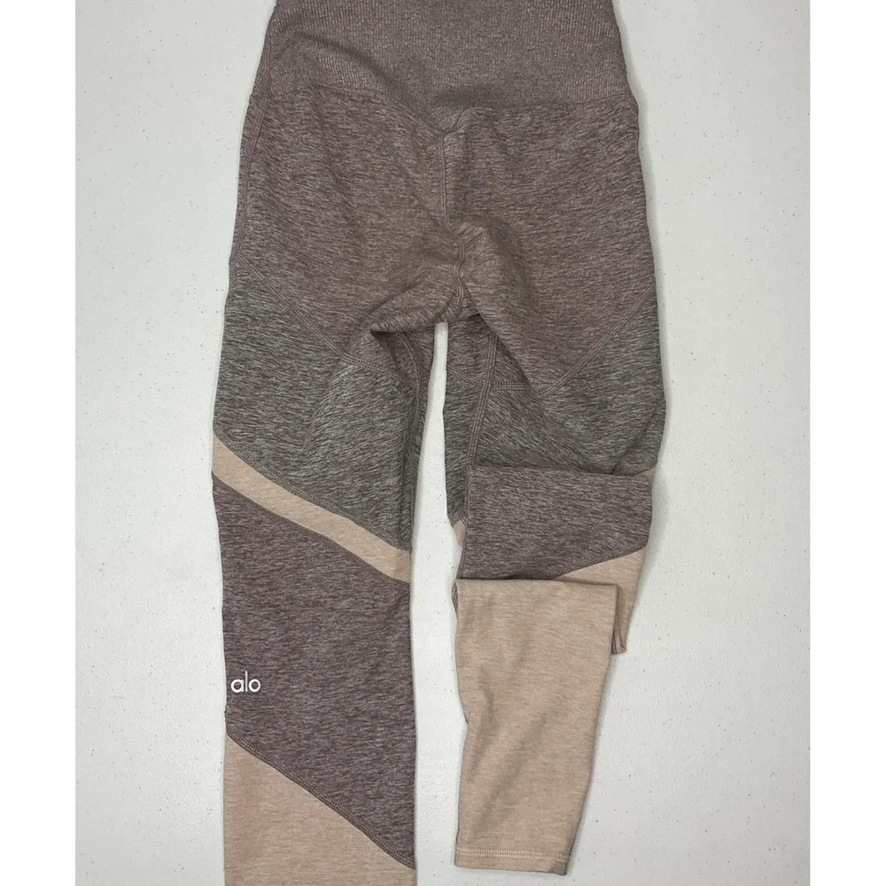 ALO Yoga Leggings Women 2XS High-Waist Pants Alosoft Sheila Smoky Quartz Pink